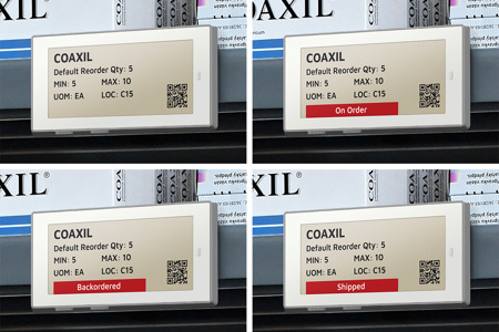 eTurns TrackStock Electronic Shelf Labels (eLabels) Datasheet