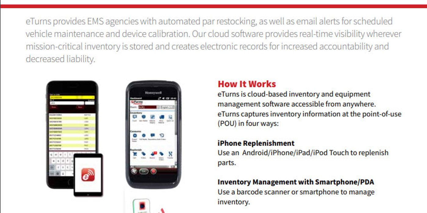 eTurns TrackStock EMS Datasheet